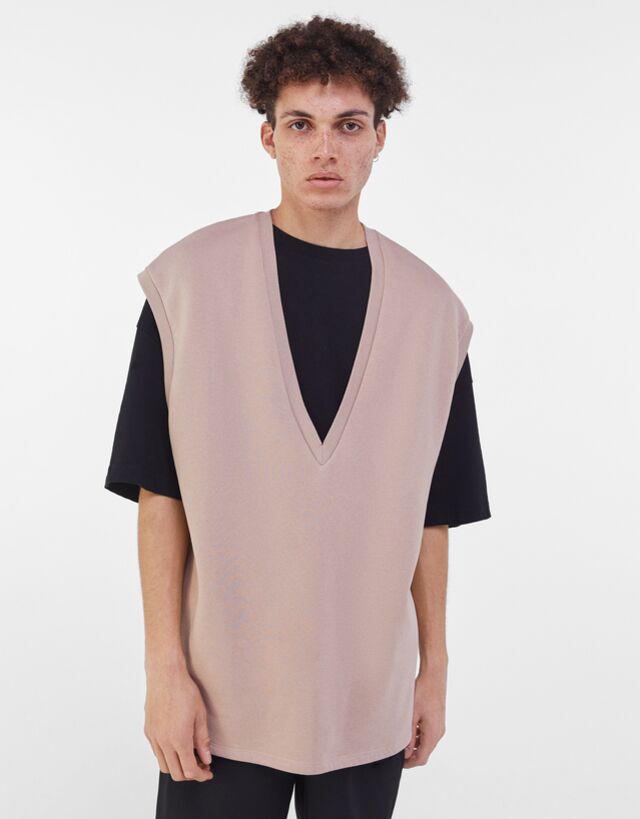 Vネックベスト レディース Bershka