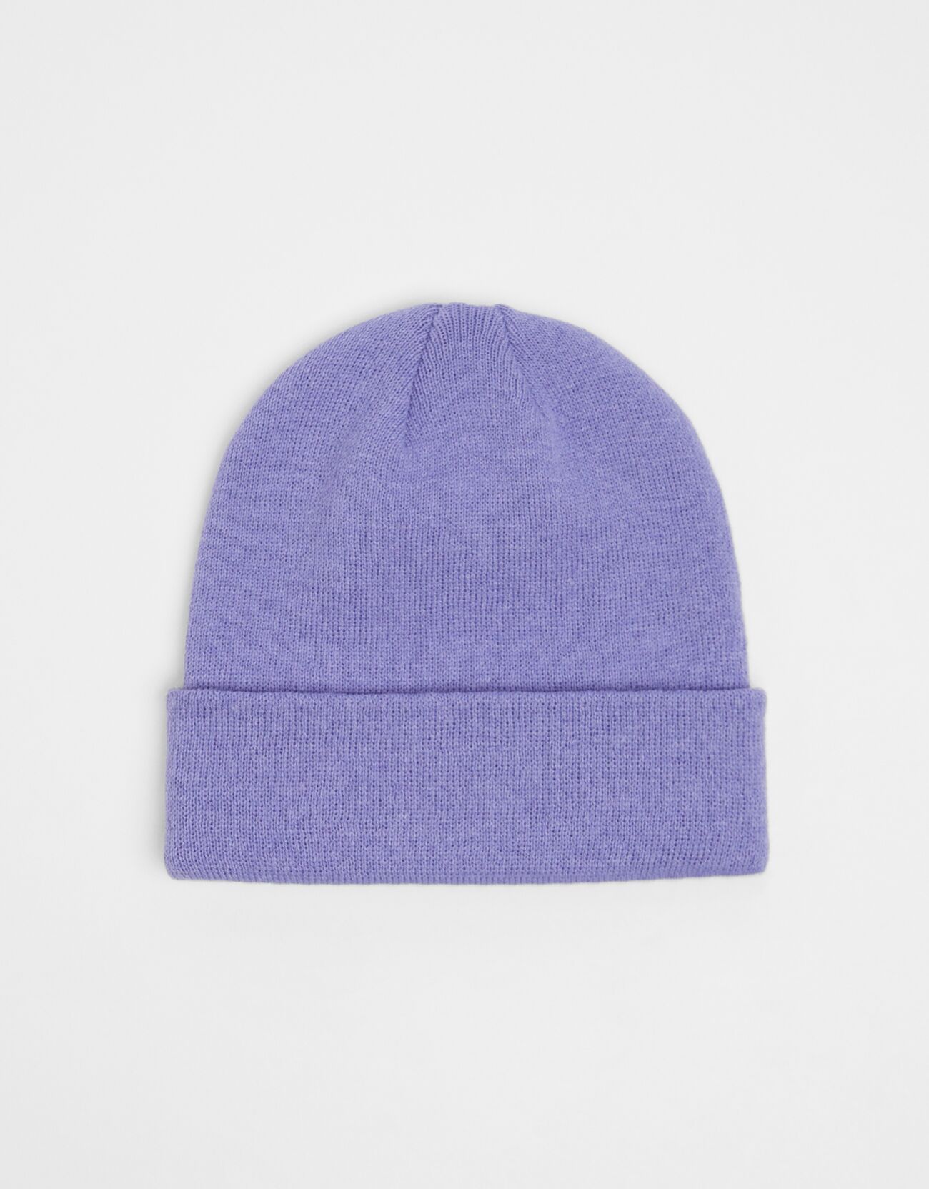 Фиолетовый Однотонная шапка-бини Bershka