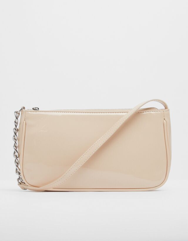 Patent finish shoulder bag - Woman