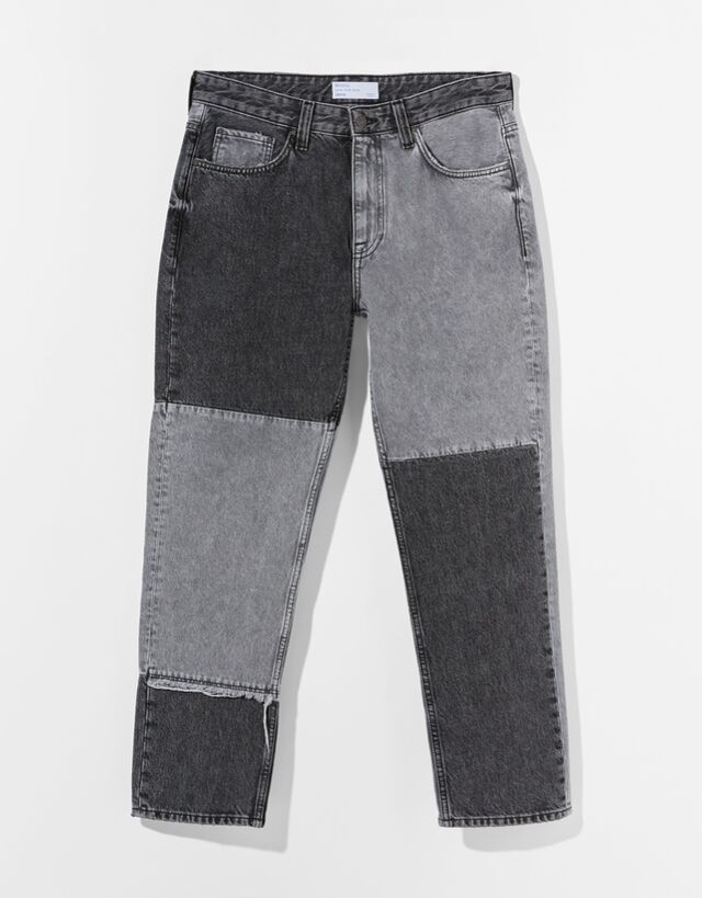 Patchwork jeans bershka Clearance