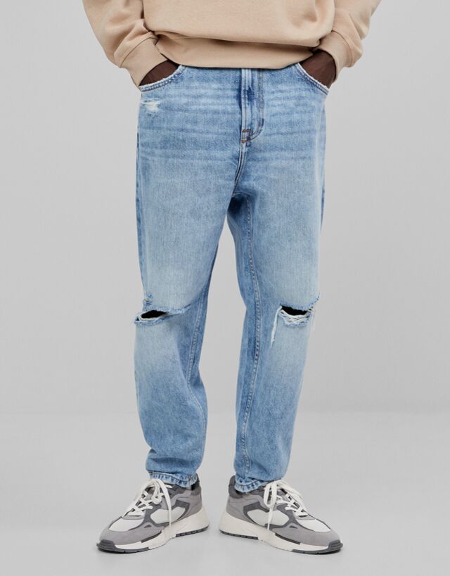 jeans relaxed fit bershka