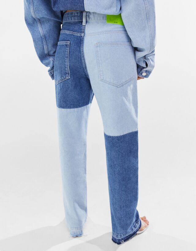 Jean patchwork bershka