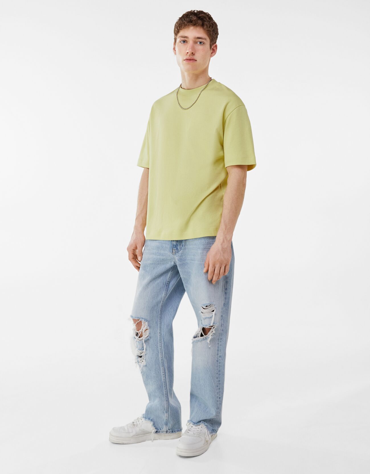 bershka ripped 90s jeans