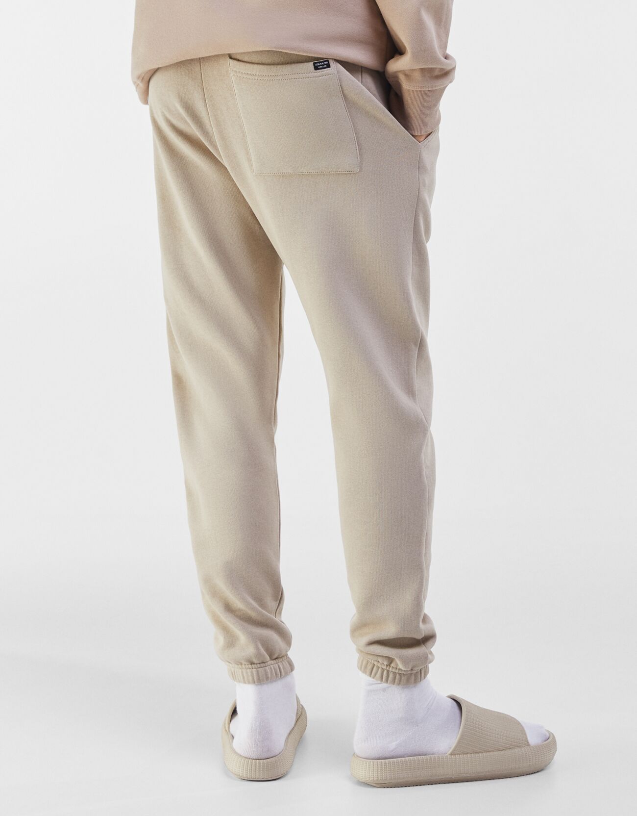 bershka plush joggers