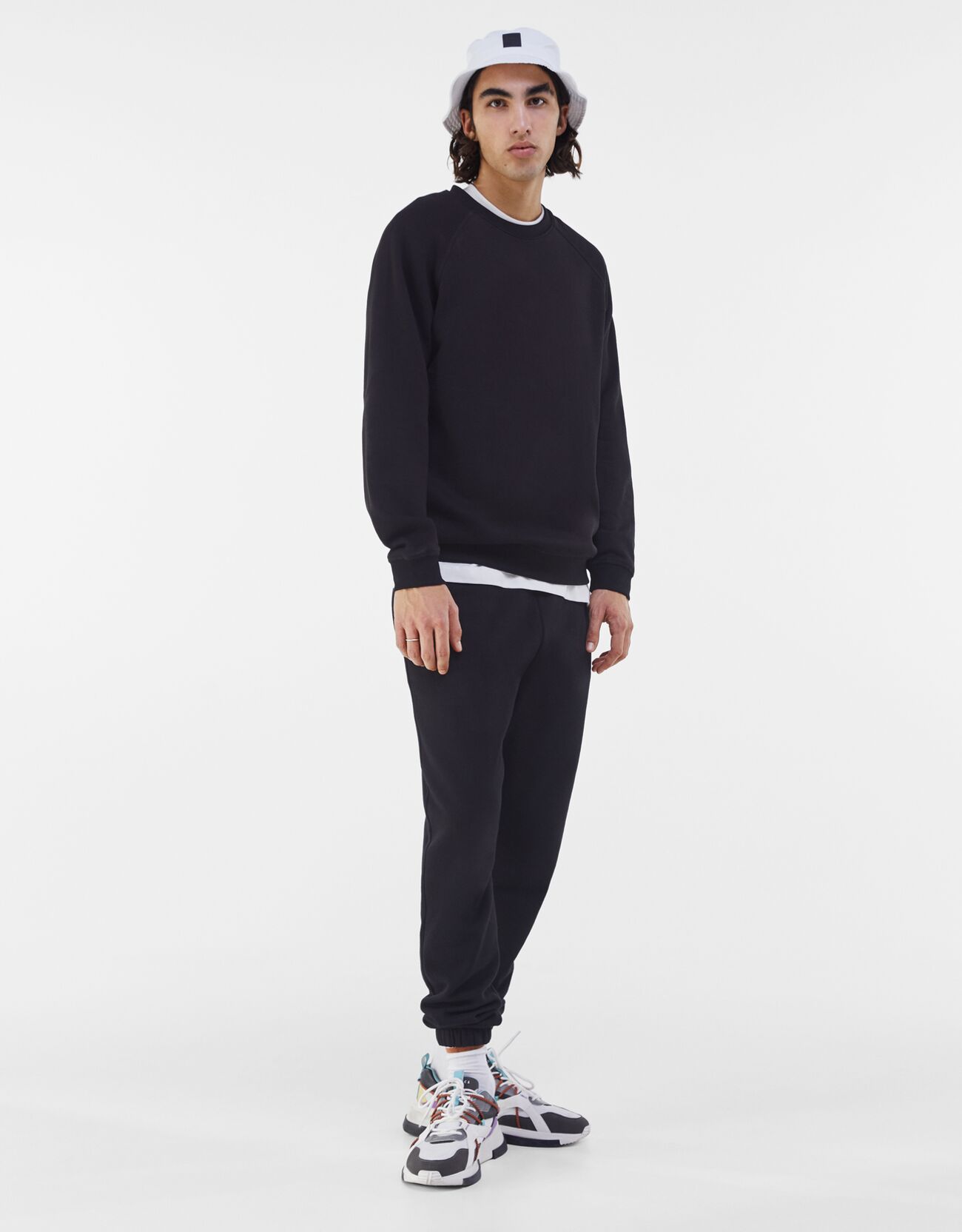 bershka plush joggers