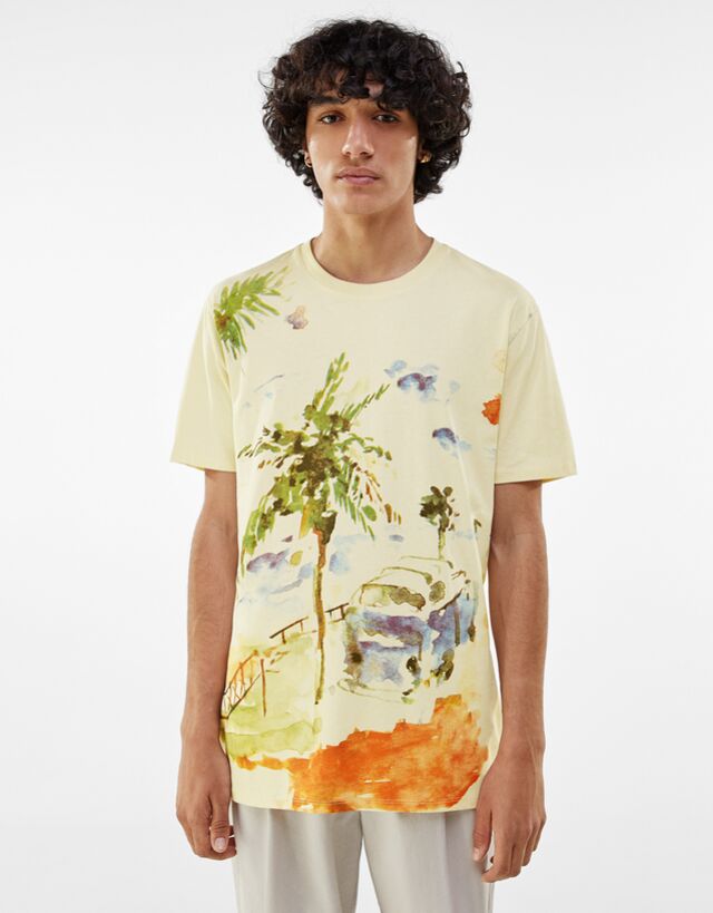 tree print t shirt
