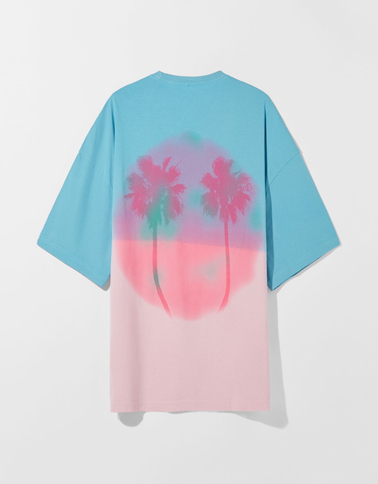 Bershka Extra loose fit kısa kollu degrade boyama desenli t-shirt 2 Bershka Extra loose fit kısa kollu degrade boyama desenli t-shirt 3