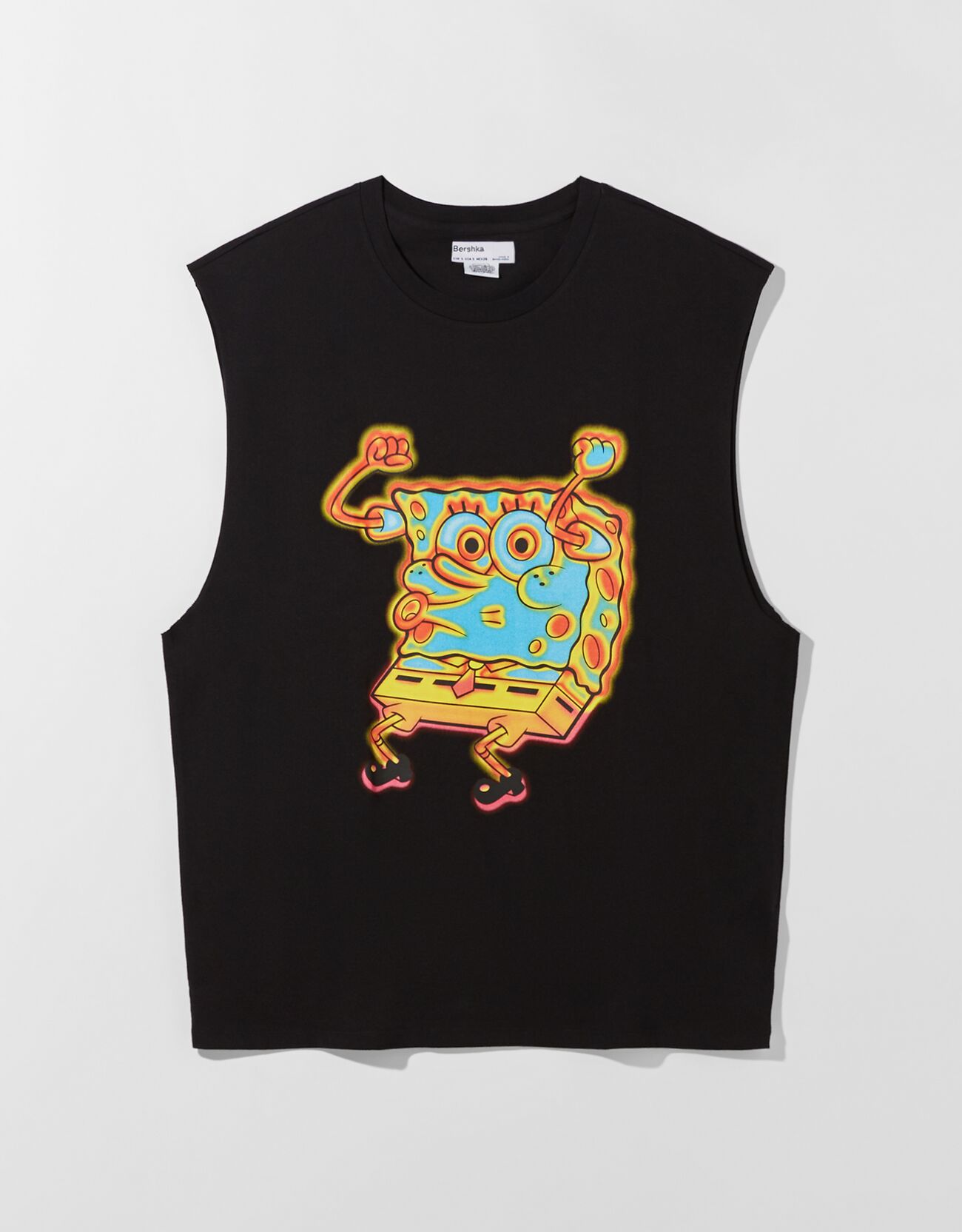 Bershka SpongeBob x Bershka kolsuz worker t-shirt 0 Bershka SpongeBob x Bershka kolsuz worker t-shirt 1