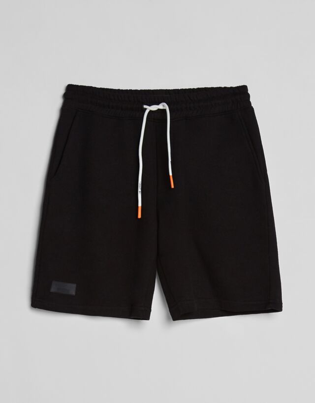 Plush jogger Bermuda shorts - Man | Bershka