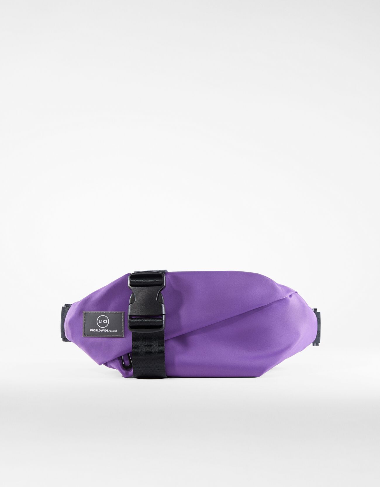 Фиолетовый Поясная сумка с диагональной отделкой Bershka