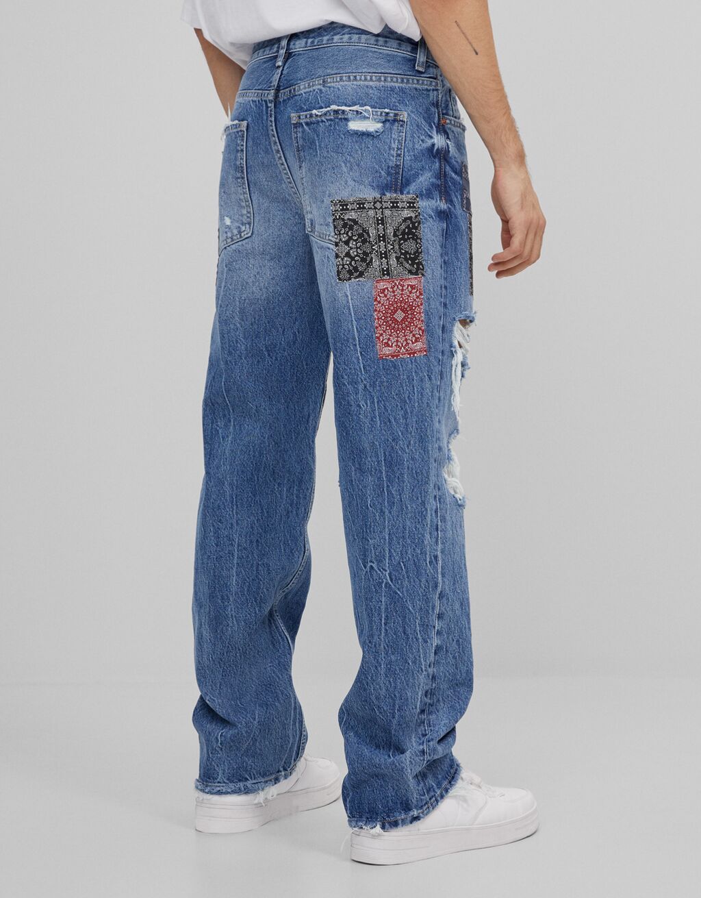 ‘90s patchwork jeans - Man | Bershka