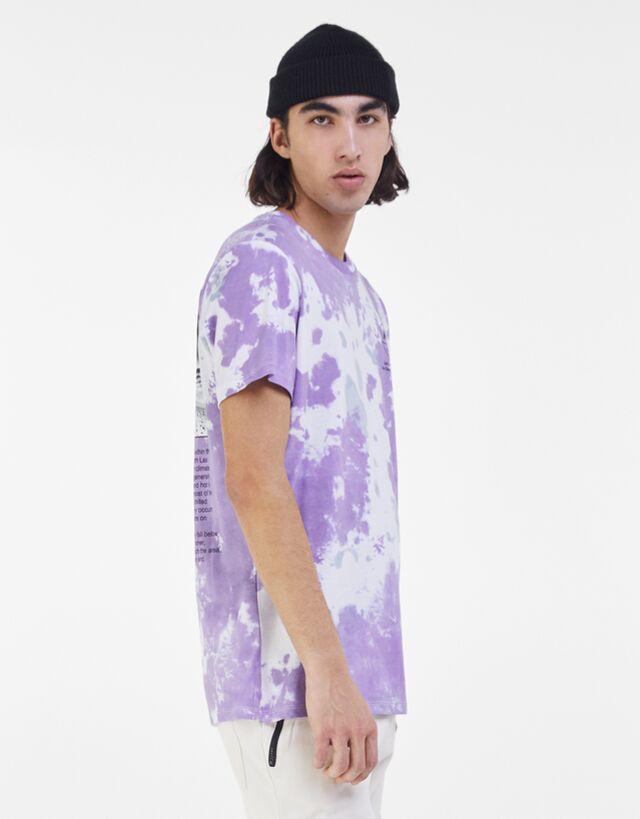 camiseta tie dye bershka