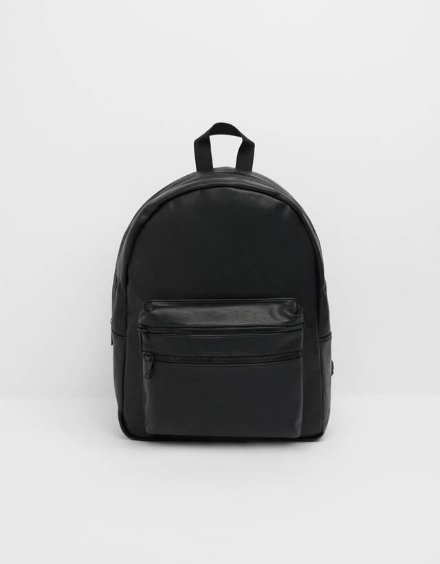 Mochila efecto piel - Hombre | Bershka