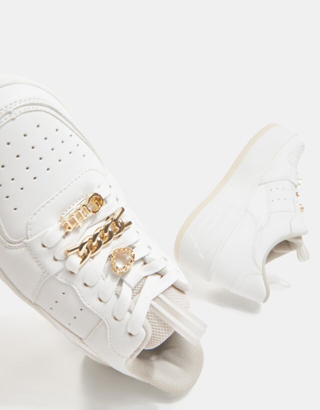 bershka platform trainers