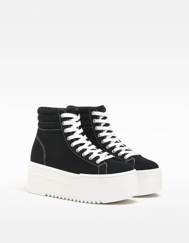 Zapatilla abotinada plataforma Outlet
