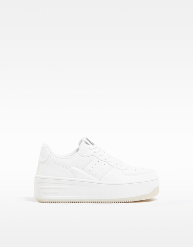 bershka platform trainers