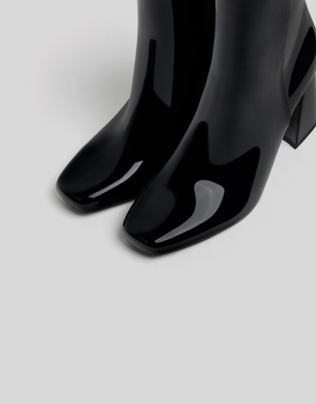 bottines vernies bershka