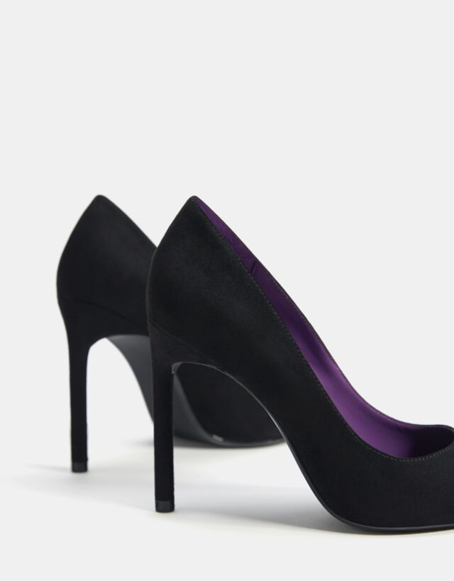 Stiletto Heel Shoes Woman Bershka Low and squared heels embellished with metallic details give an innovative and modern look to. stiletto heel shoes