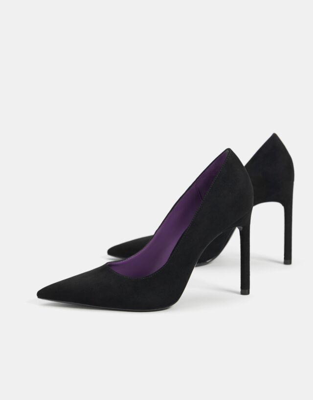 Stiletto Heel Shoes Woman Bershka High heel shoes leather woman bershka size 38 black new. stiletto heel shoes