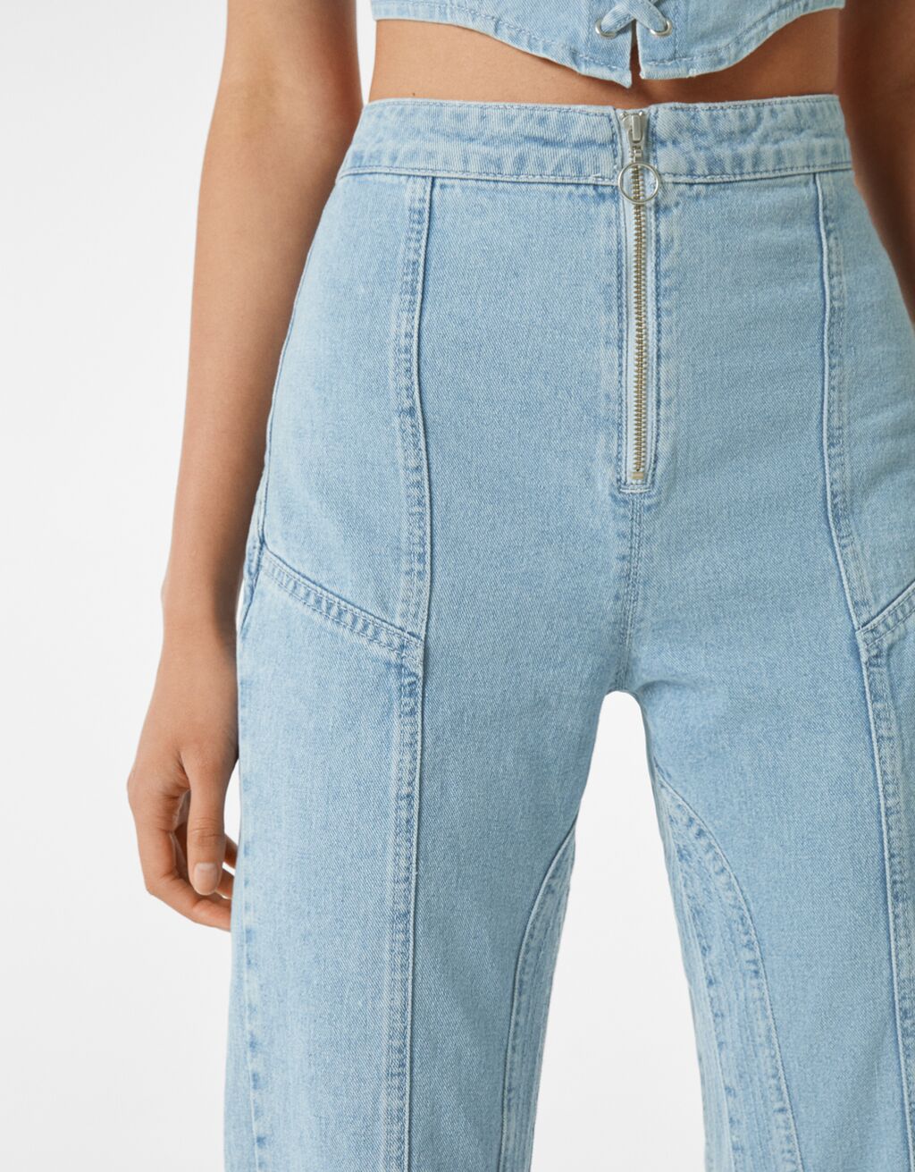 Top and jeans set Woman Bershka