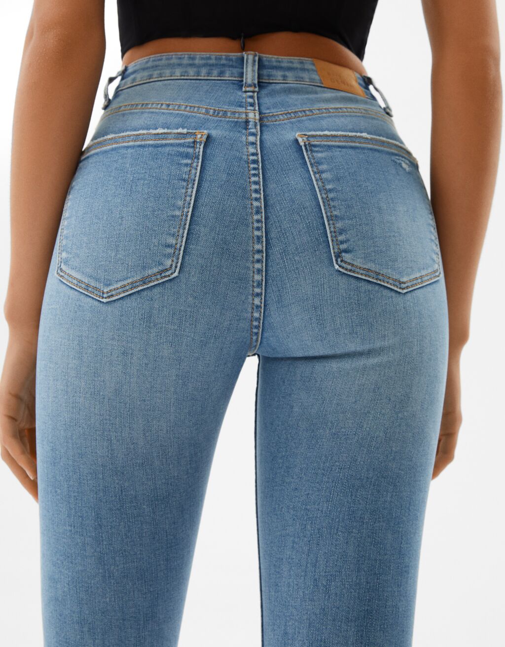 Jeans super high waist Mujer Bershka