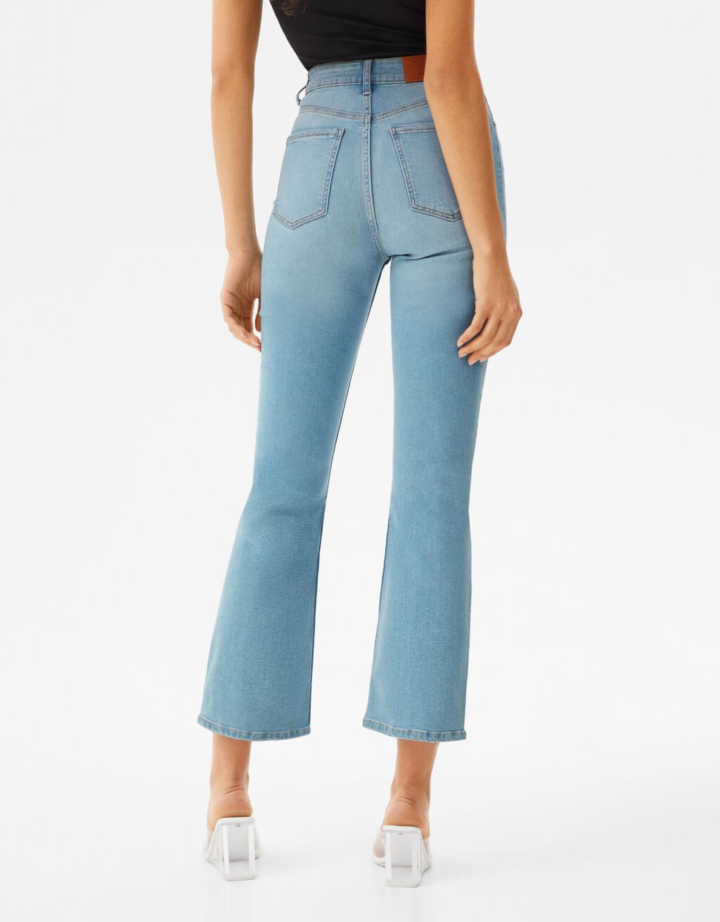 flared jeans light blue