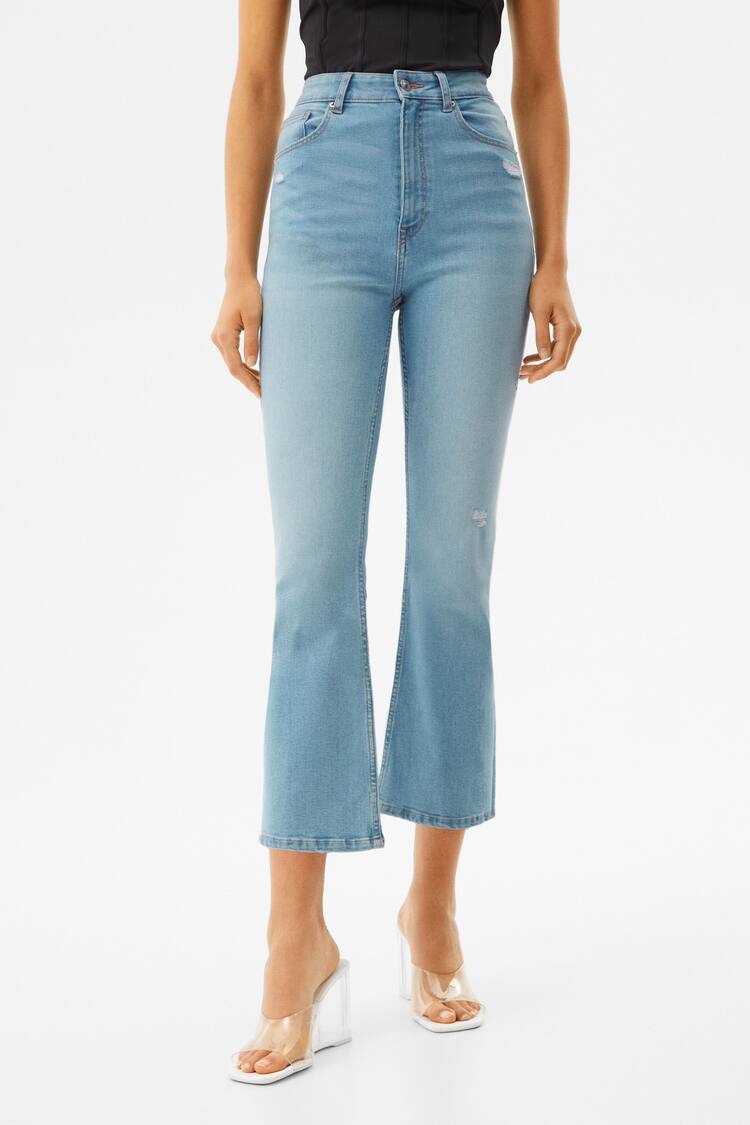 Cropped-Jeans-Schlaghose
