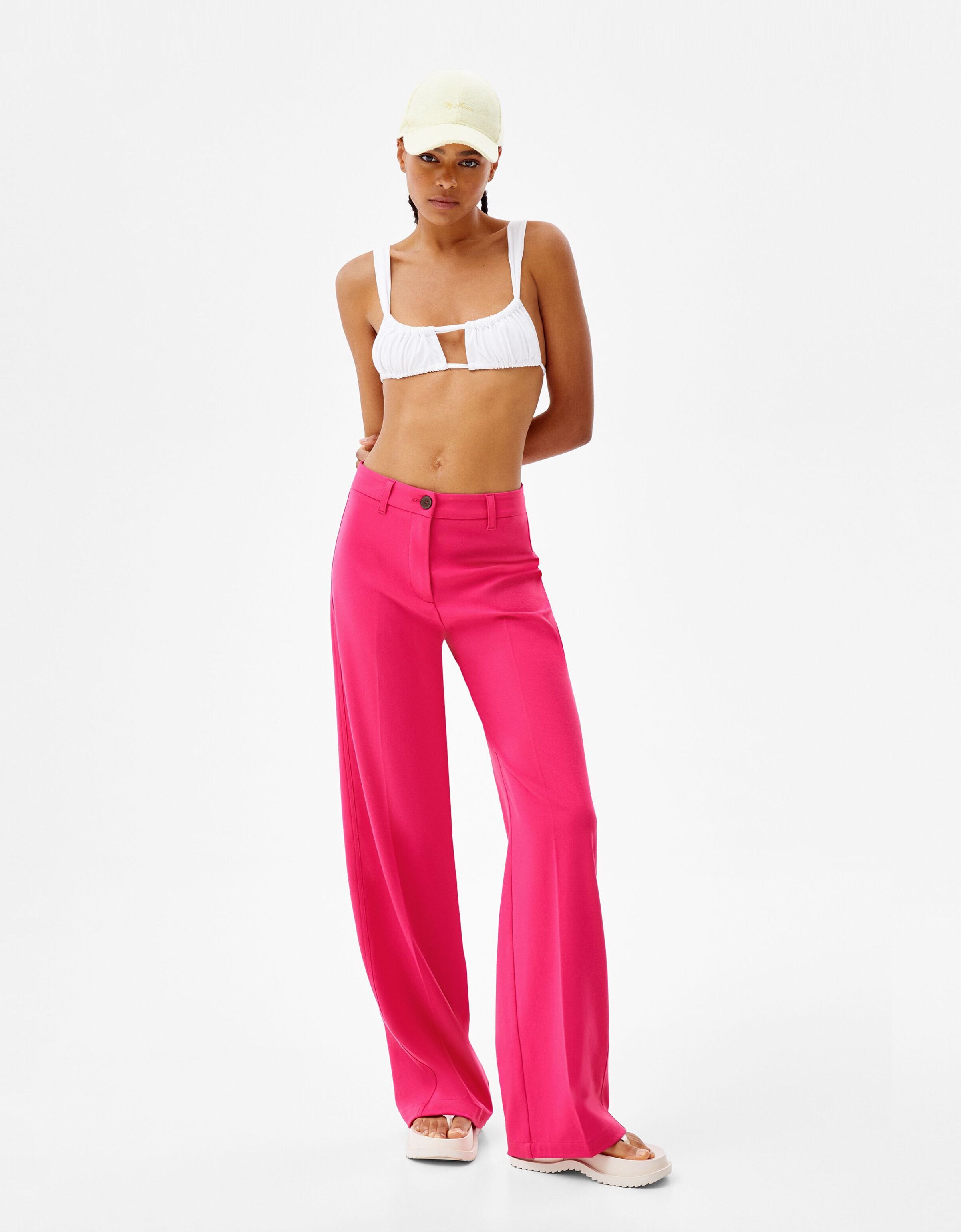 belt loops - Wide leg - Woman | Bershka