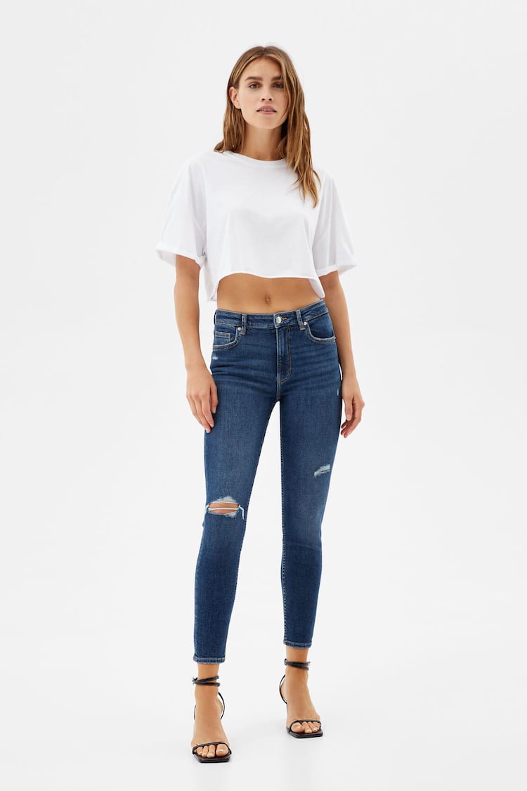 Jeans skinny taille basse