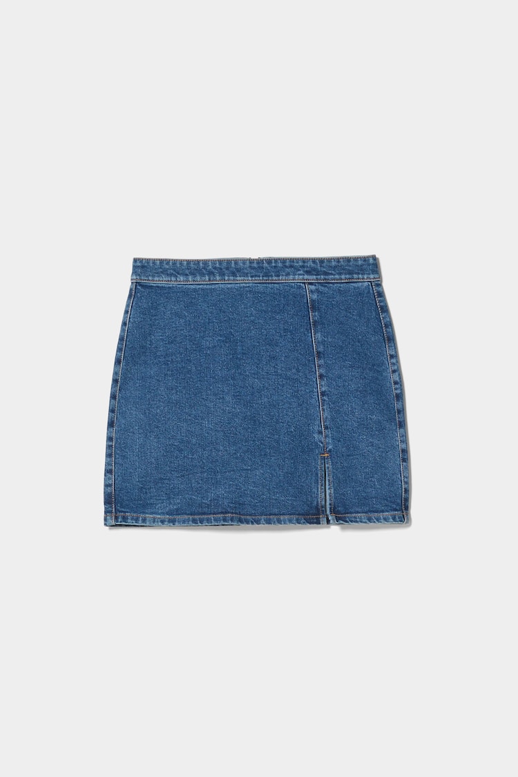 Comfort mini denim skirt