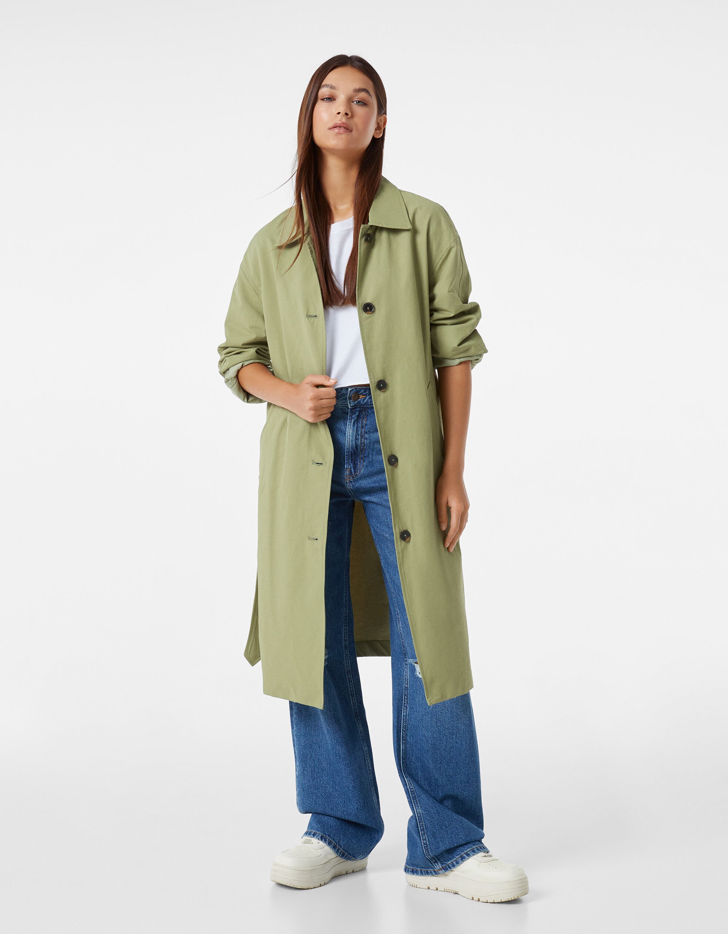 trench coat bershka