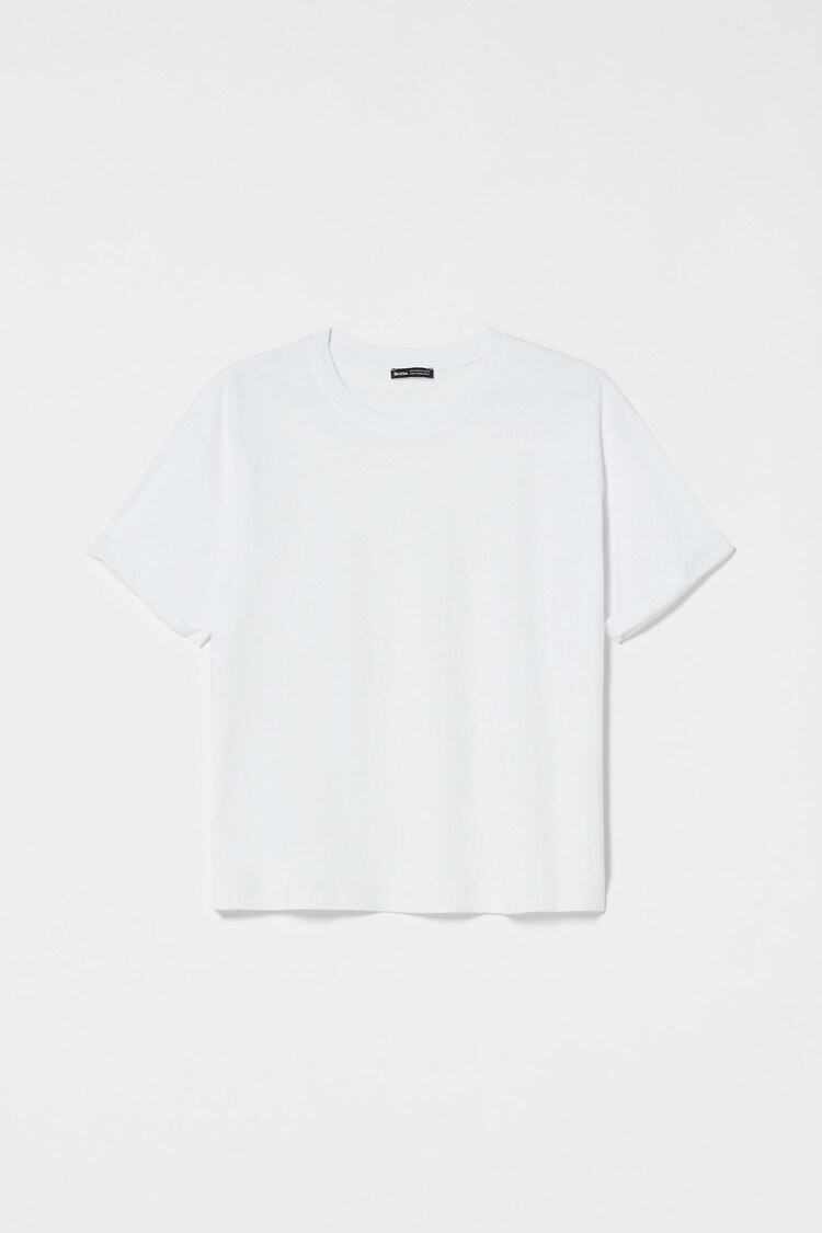 Camiseta manga corta oversize algodón