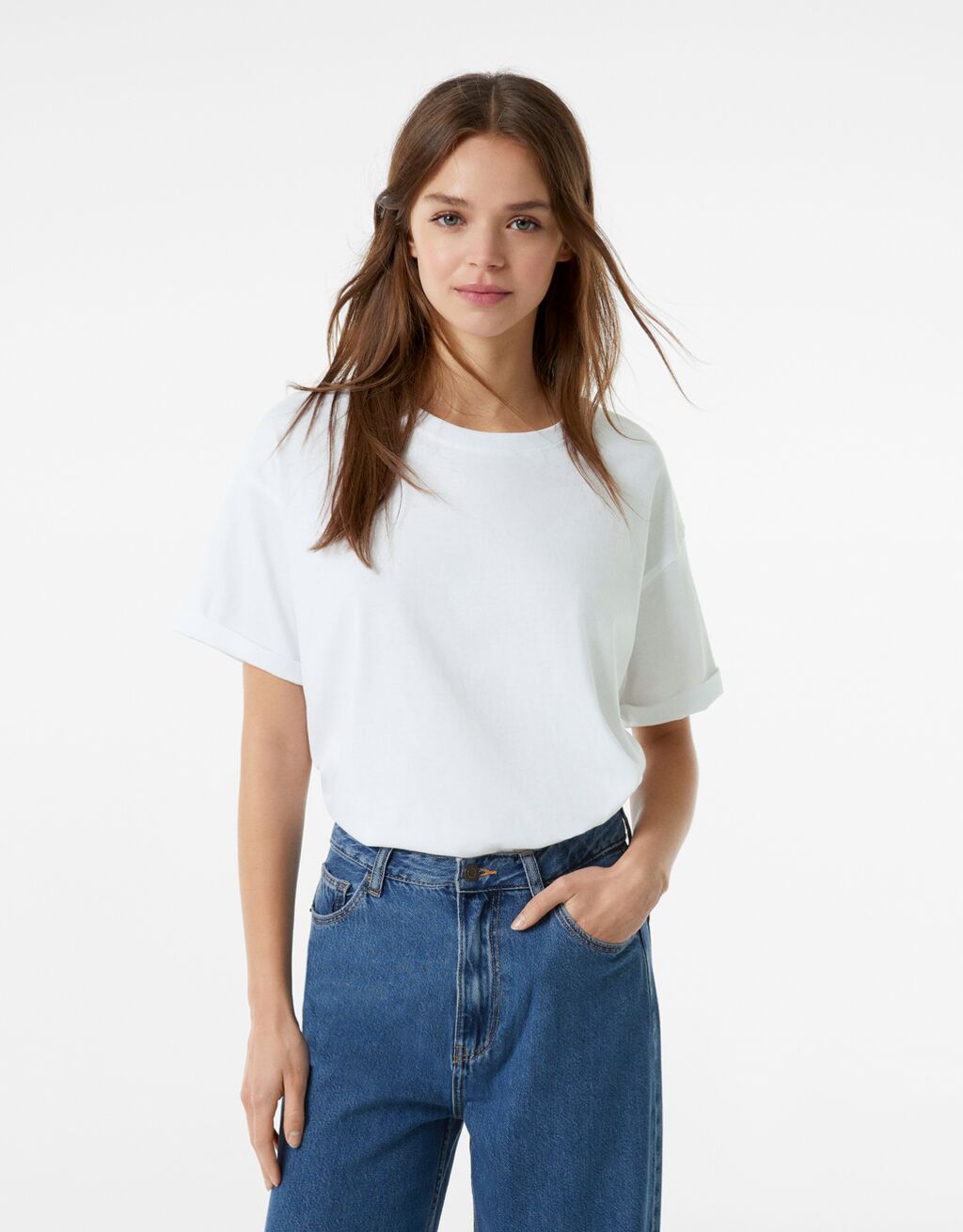 T-shirt à manches courtes oversize en coton