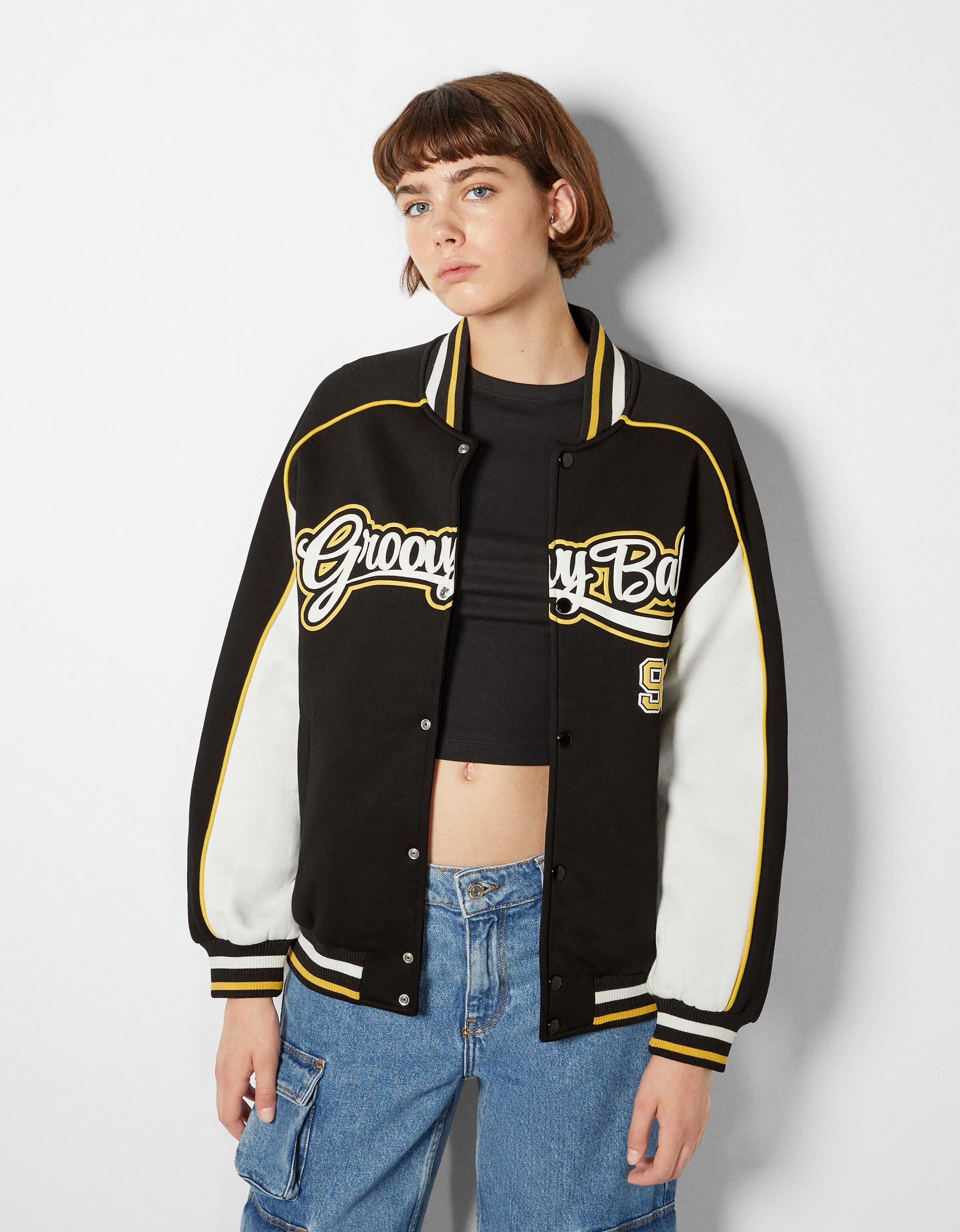 Varsity jacket - Jackets - Woman | Bershka