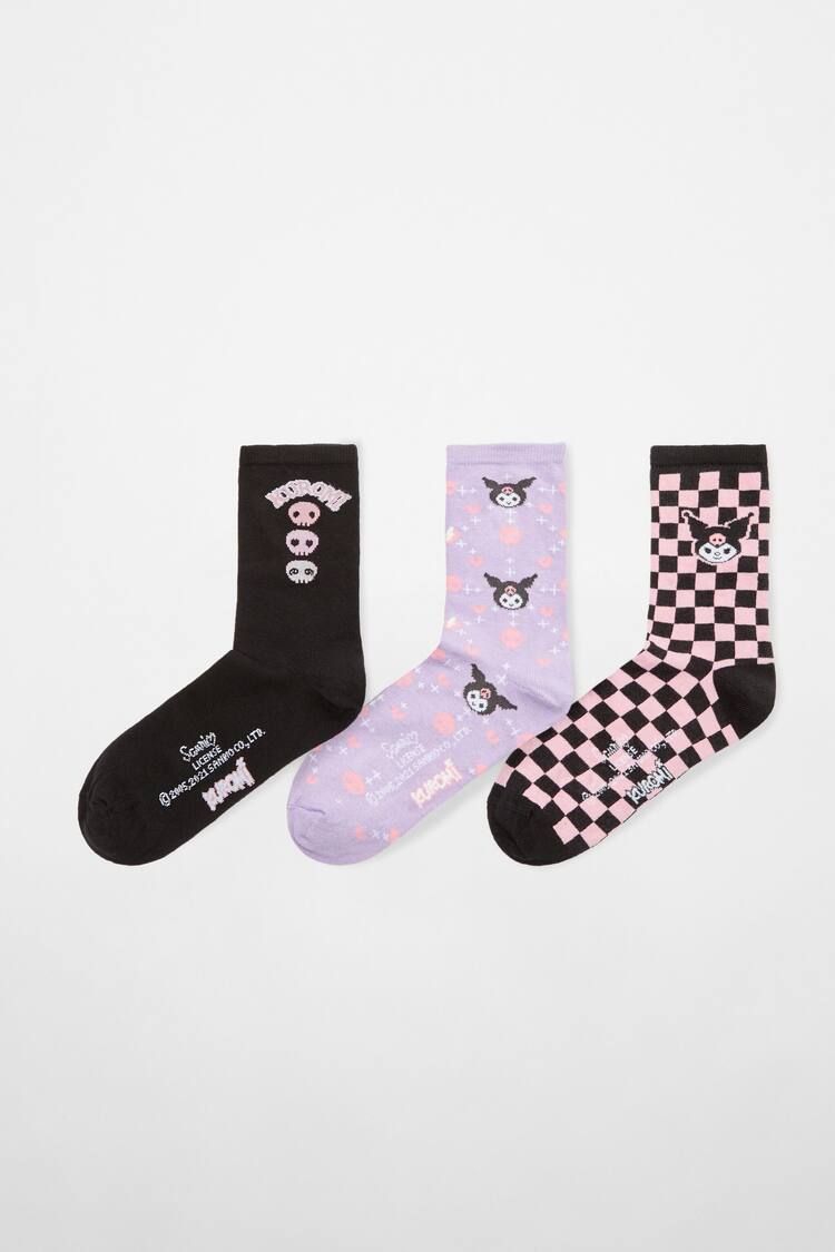 3-pack of New Kuromi socks