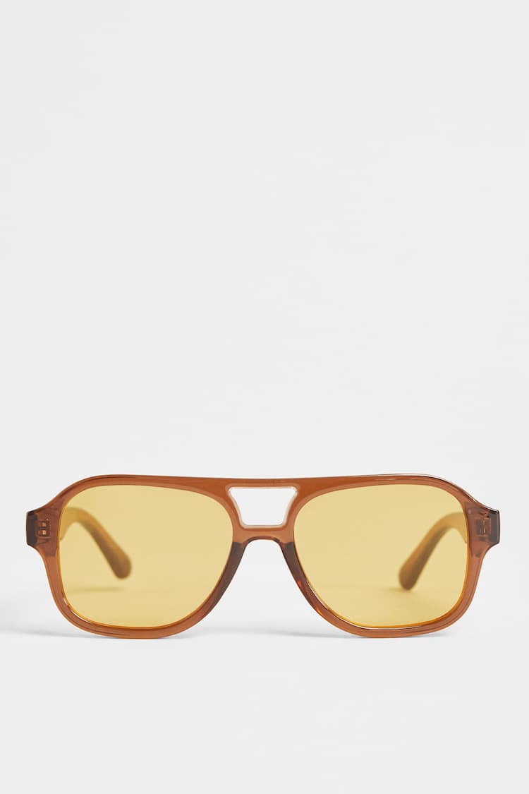 Солнцезащитные очки в оправе в стиле ретро под черепаху