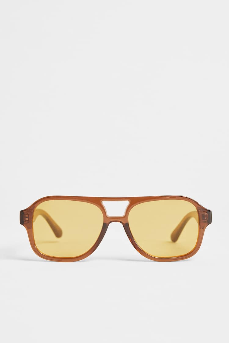 Солнцезащитные очки в стиле ретро в оправе под черепаху