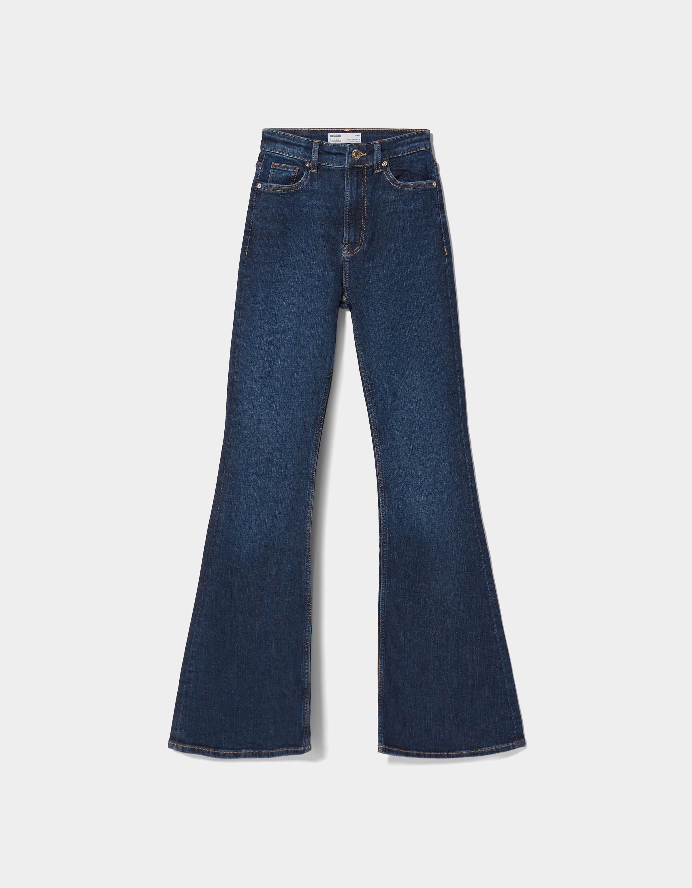 Rabatt 67 % Schwarz 36 DAMEN Jeans Flared jeans Print Bershka Flared jeans 
