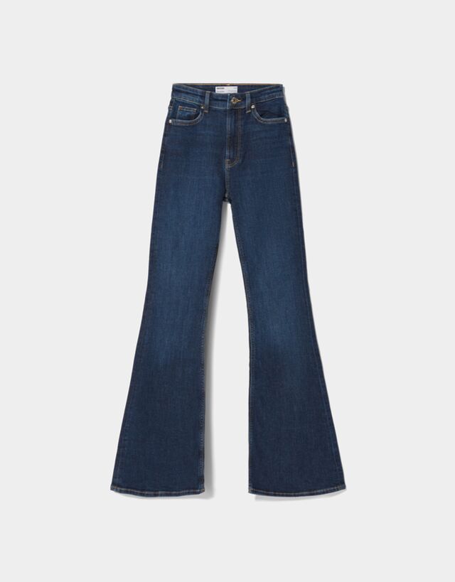 DAMEN Jeans Flared jeans Ripped Bershka Flared jeans Rabatt 86 % Schwarz 40 