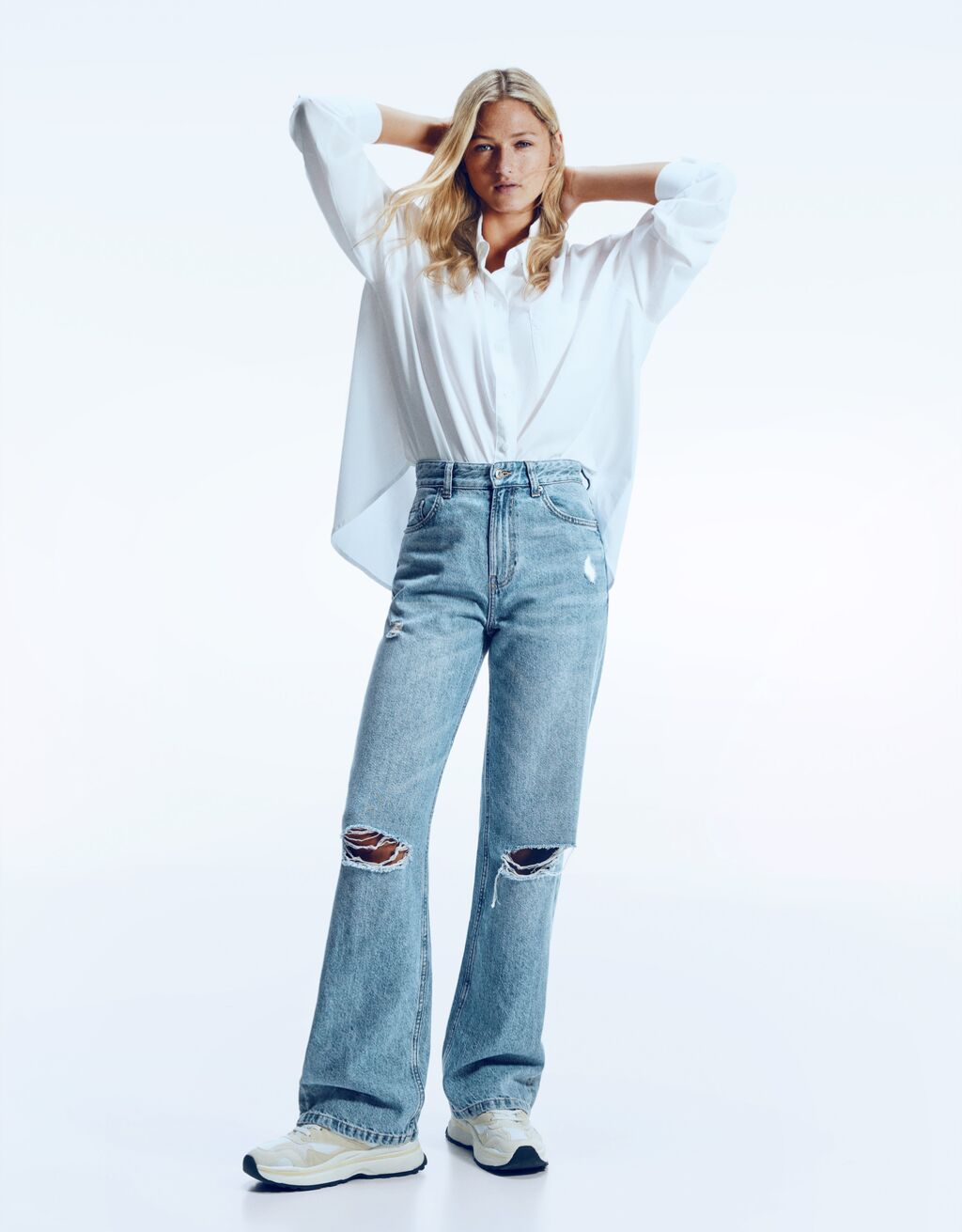 DAMEN Jeans NO STYLE Bershka Straight jeans Schwarz S Rabatt 93 % 