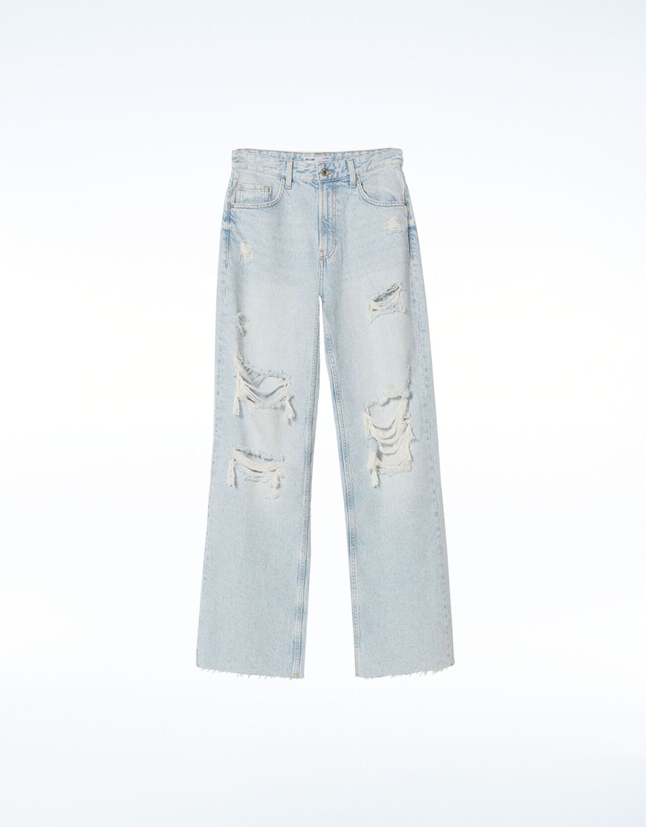 bershka ripped 90s jeans