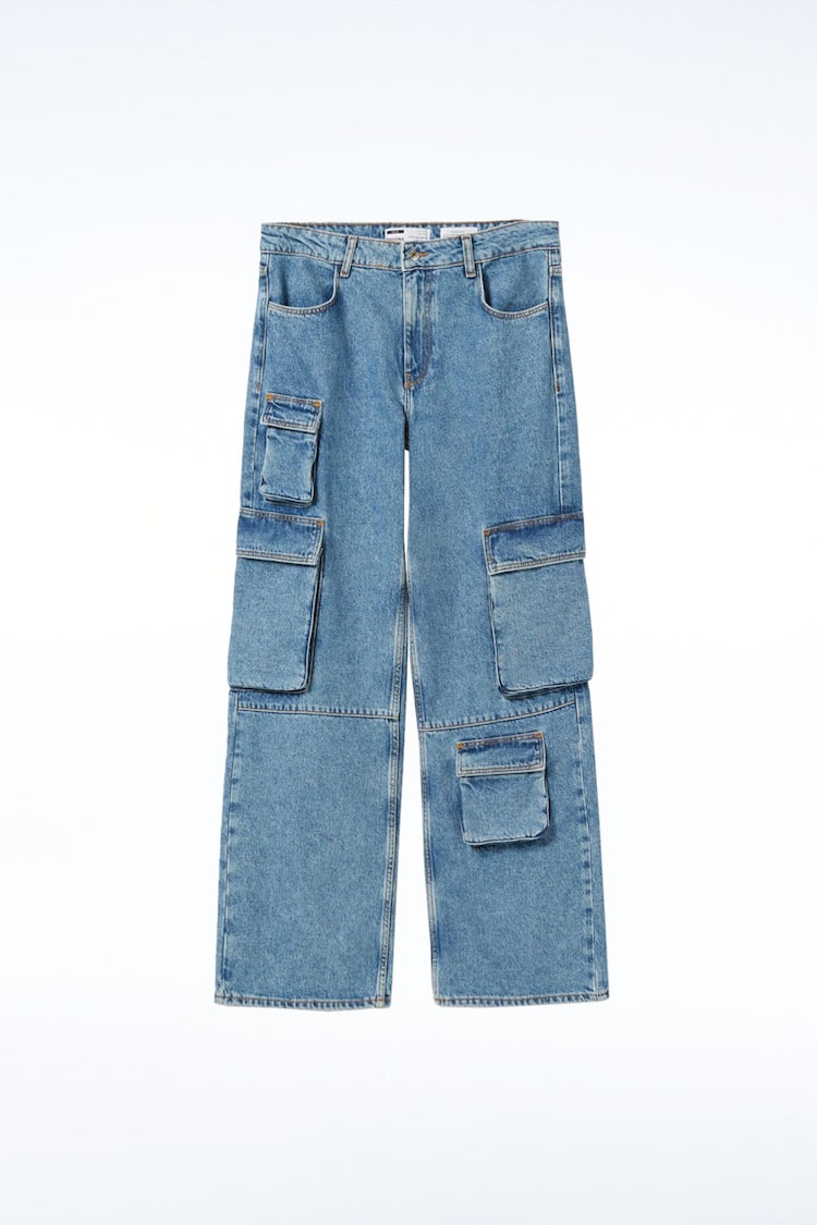 Jean cargo multipoches