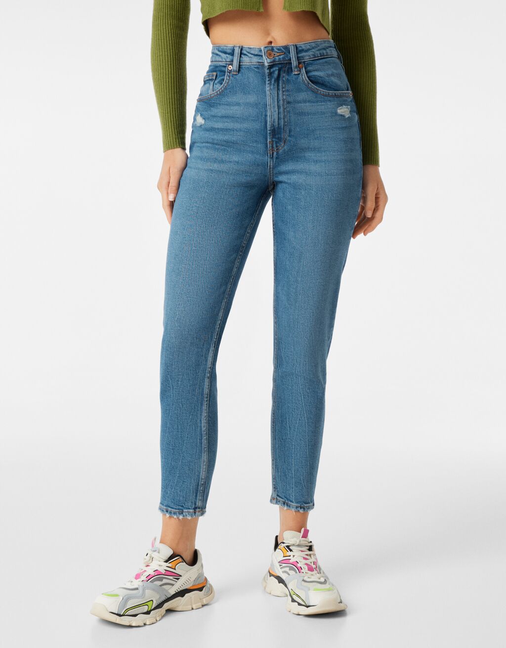 Mom-Jeans im Slim-Comfort-Fit