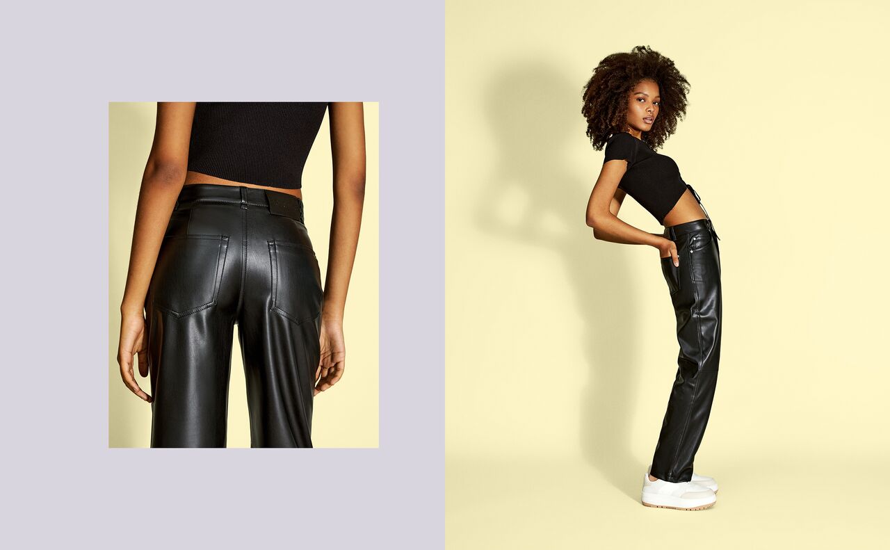 Dames Kleding voor voor Shorts voor Cargoshorts Bershka Synthetisch Petite Naadloze Flare-broek in het Blauw 