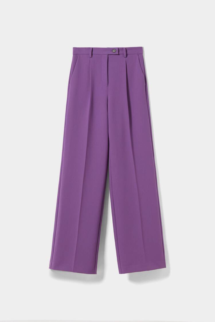 Tailored wide-leg trousers