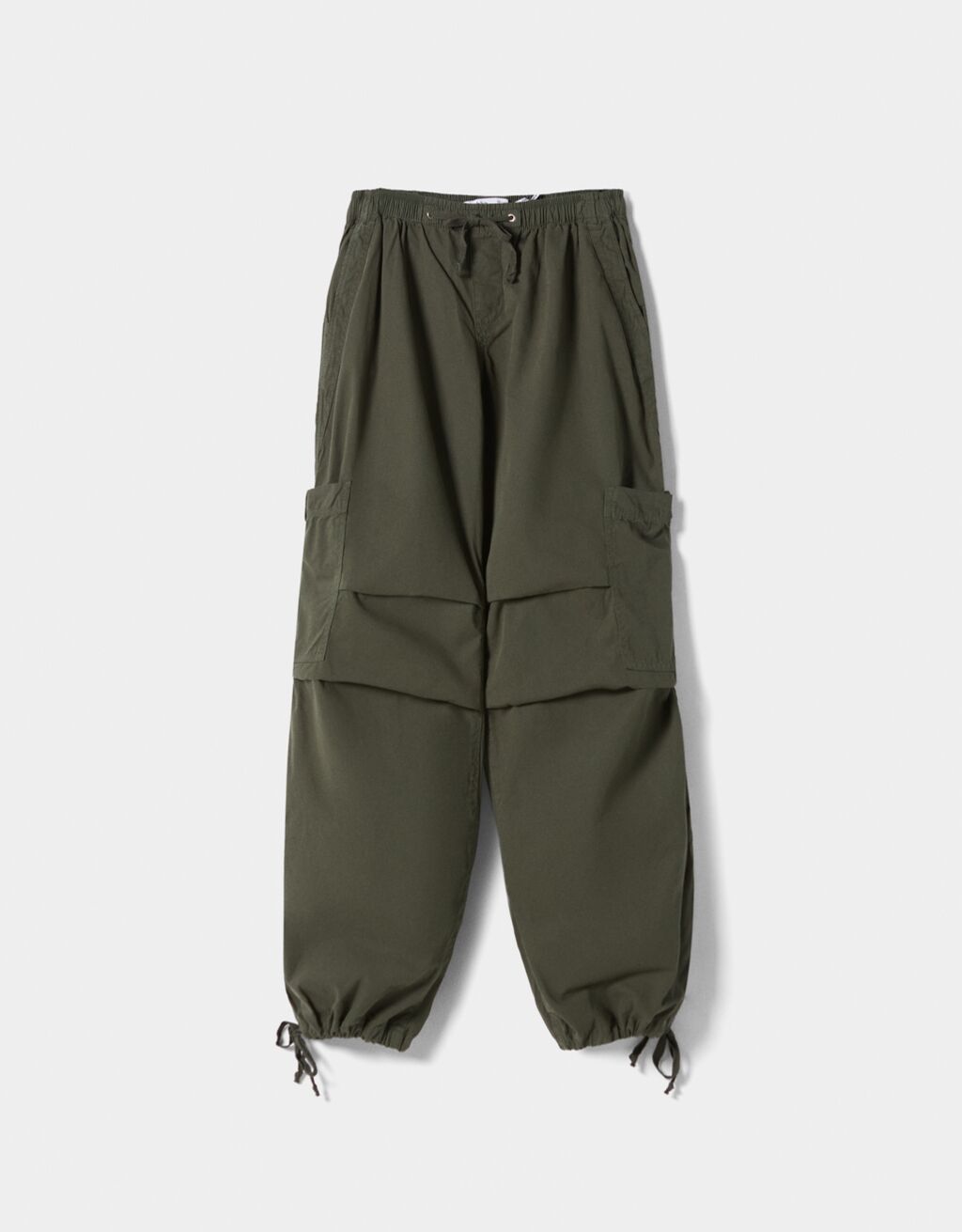 Parachute cargo trousers Woman Bershka