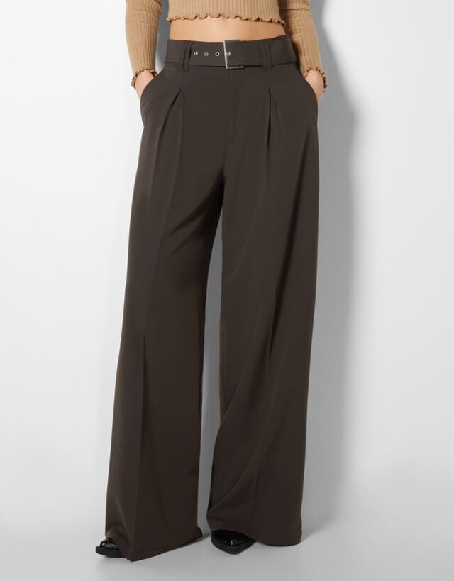 belted trousers