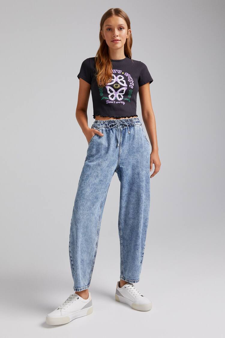 Balloon fit jogger jeans