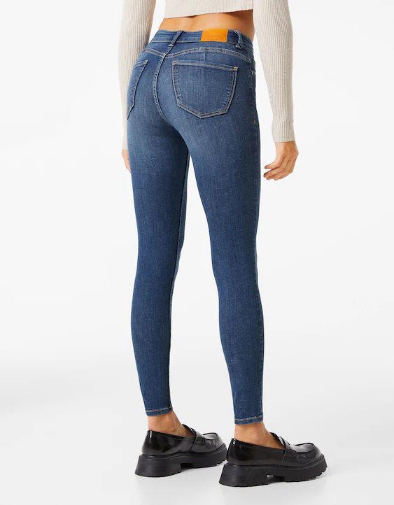 Jeans skinny push - Denim - Mujer | Bershka