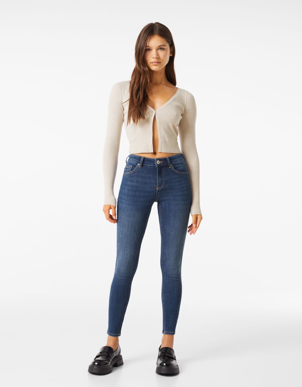 Jeans skinny push - Denim - Mujer | Bershka